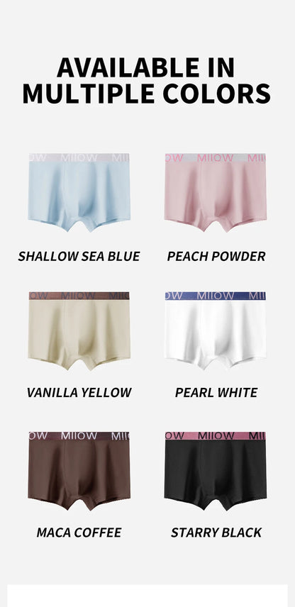 MiiOW Men's Cotton Underwear - 3Pcs Antibacterial Boxers