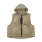 MADEN Khaki Hooded Quick-Dry Utility Vest