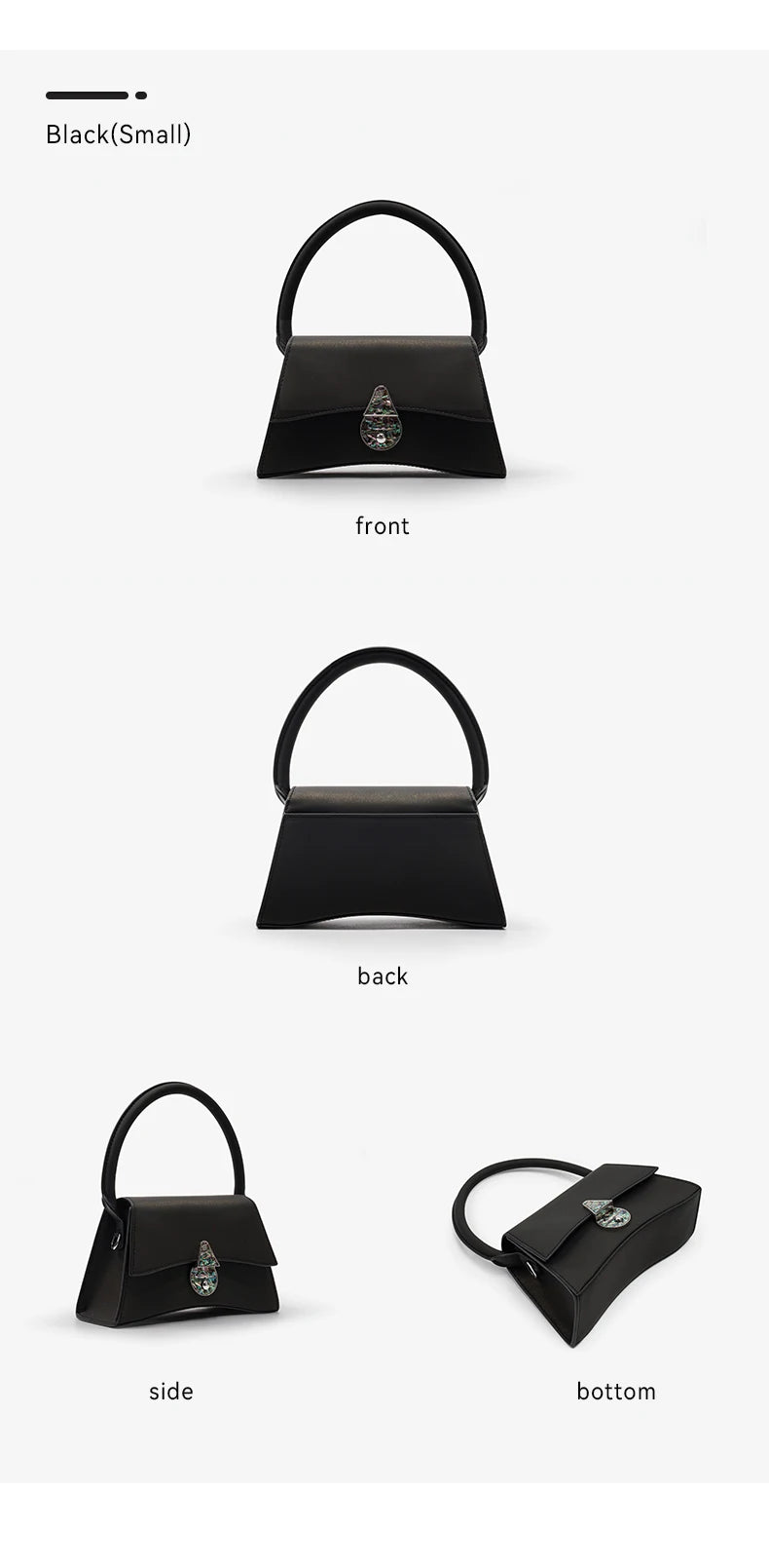 BAFELLI Floral Genuine Leather Half-Moon Bag