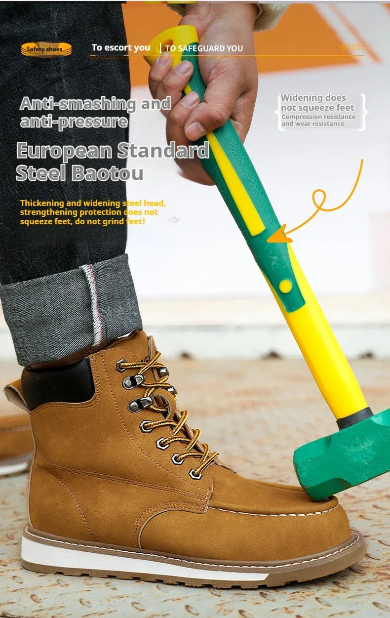 Men's High Top Safety Work Boots - ShopHub
