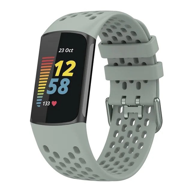 Silicone Strap for the Fitbit Charge 5/6 Series (12 colours available) Habicare
