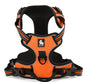 Truelove Pet Harness Reflective Nylon Large Pet Dog Harness All Weather Padded Adjustable Safety Vehicular Leads for Dog TLH5651