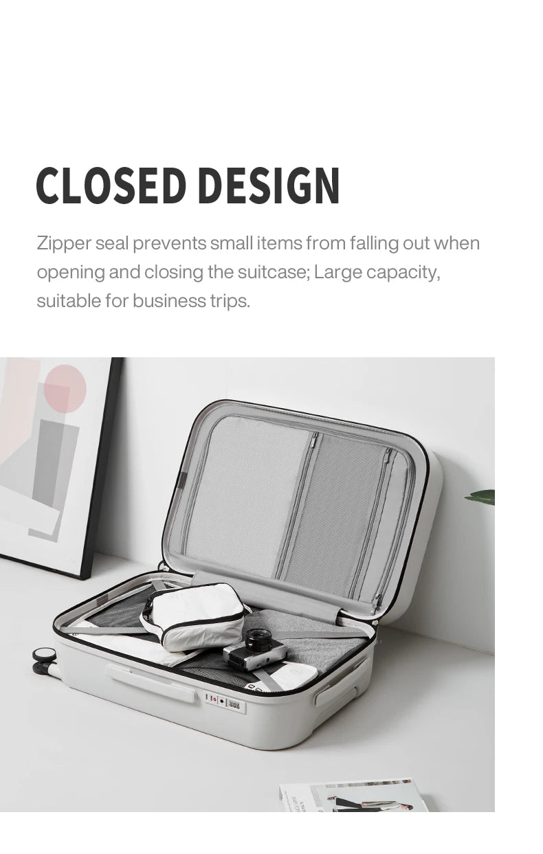Mixi Striped Travel Luggage 16", 20", 24", and 26"
