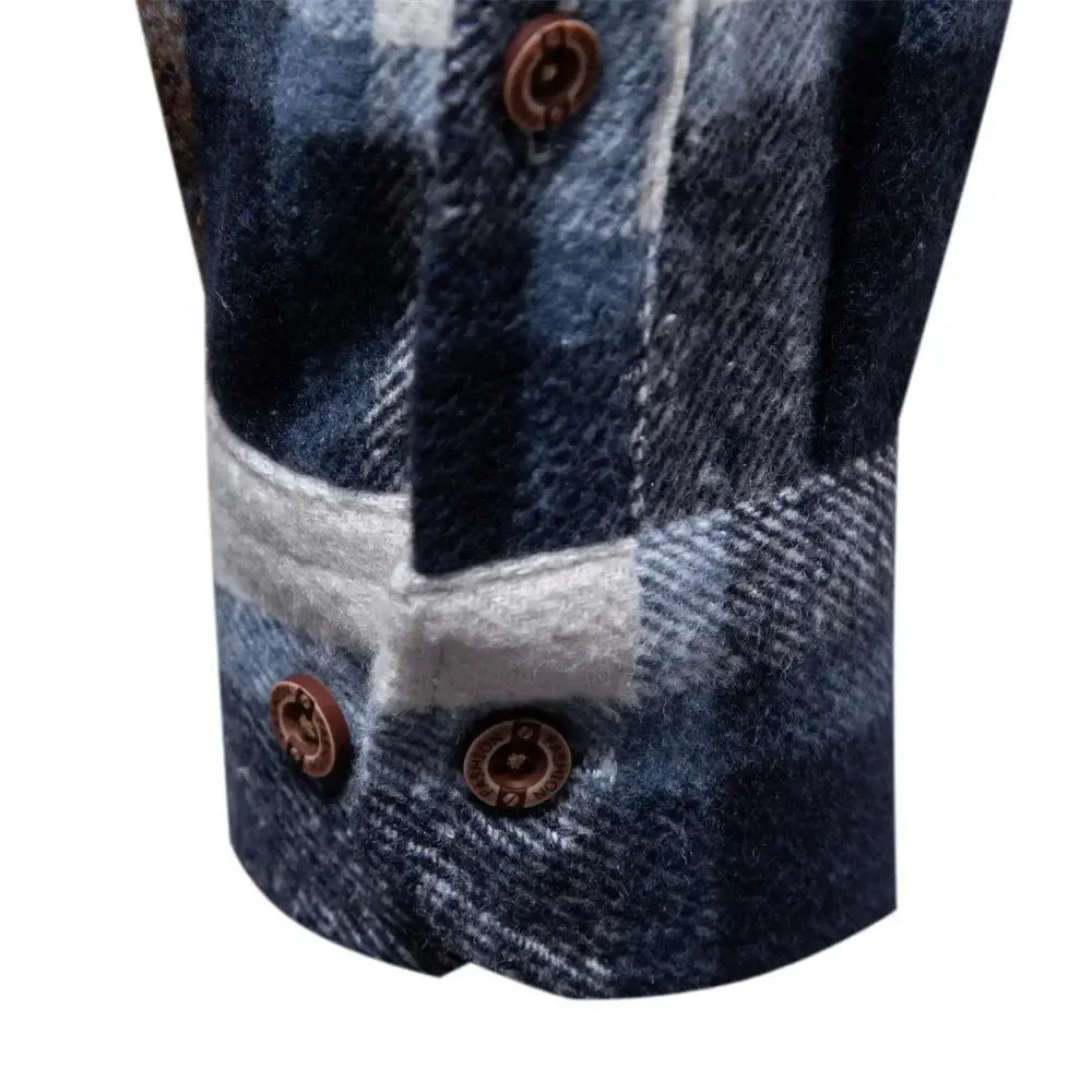 AIOPESON Thicken Plaid Shirts - ShopHub