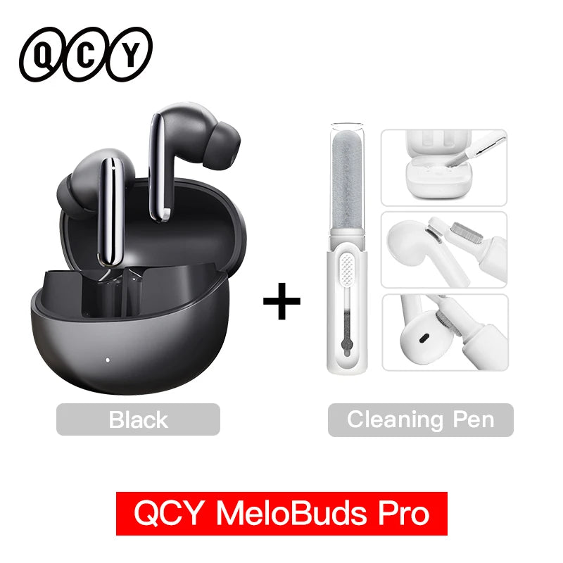 QCY MeloBuds Pro Earphones with 46dB ANC, Hi-Res LDAC, Bluetooth 5.3, 6 Mic Multipoint Connection, In-Ear Detection - ShopHub