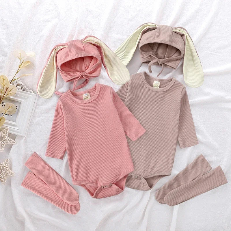 Kids Tales Bunny Days Cotton-Blend Baby Outfit