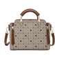 FOXER Vintage Leather Women Handbag Classic Top‑Handle Tote Bag PVC Leather Large Capacity Shoulder Bag Ladies Crossbody Purse