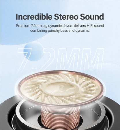 QCY T13 Wireless Earphones with 4 Mic ENC, HD Call, Stereo Sound, Touch Control, Long Standby 40Hrs - ShopHub