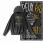 Hive Mind Bees Graphic Acid-Washed Black Hoodie