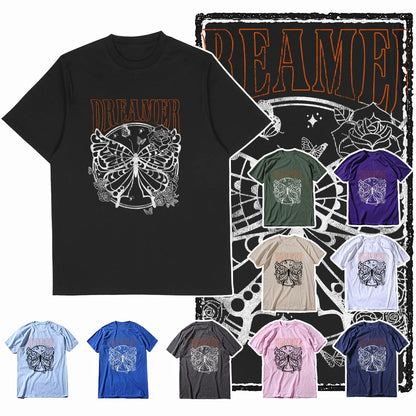 COOLMIND X0114 Winged Whimsy Butterfly Cotton Tee