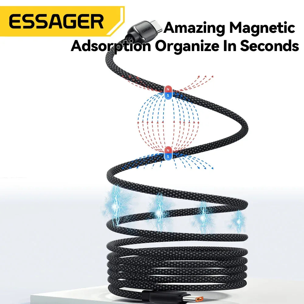 Essager PD 100W Magnetic Suction Type C Cable - ShopHub