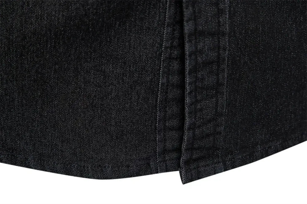 AIOPESON Elastic Cotton Denim Shirts - ShopHub