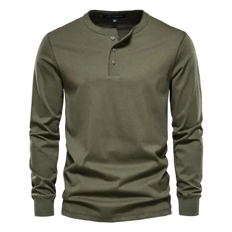 AIOPESON Henley Collar Shirts - ShopHub