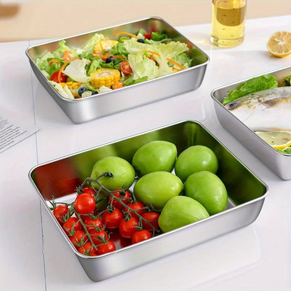 3pcs Stainless Steel Food Containers