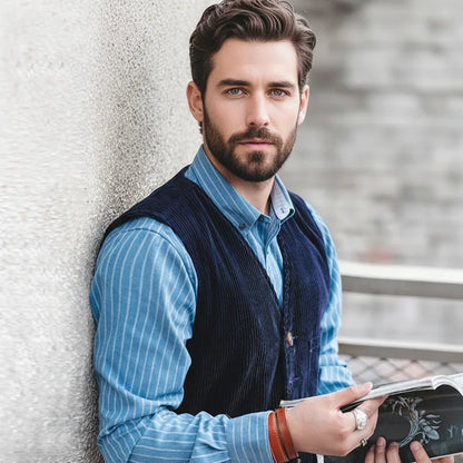 MADEN Corduroy Workwear Waistcoat