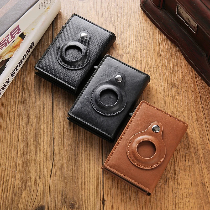 Rfid Carbon Fibe Airtag Wallets