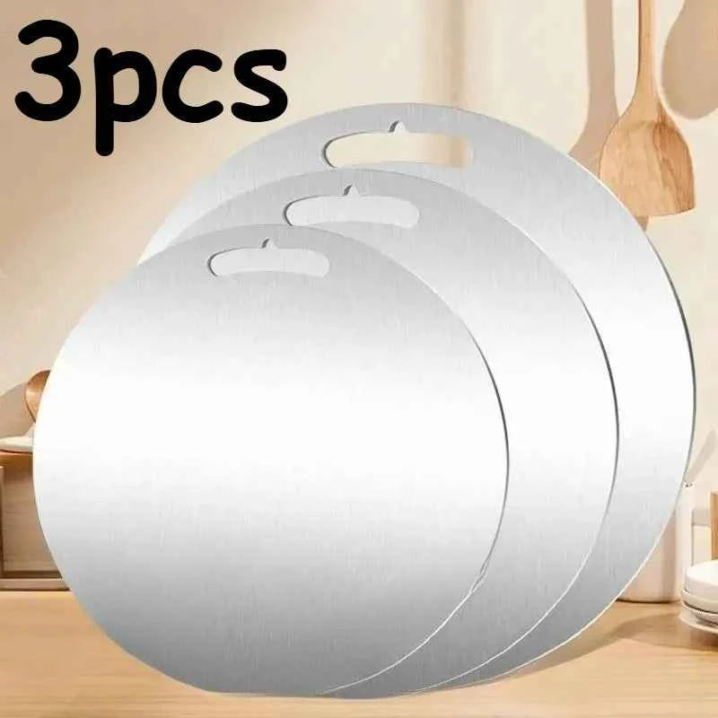 3PC Double-Sided Stainless Steel Cutting Board