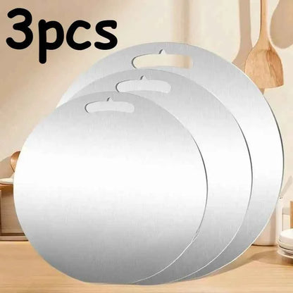 3PC Double-Sided Stainless Steel Cutting Board