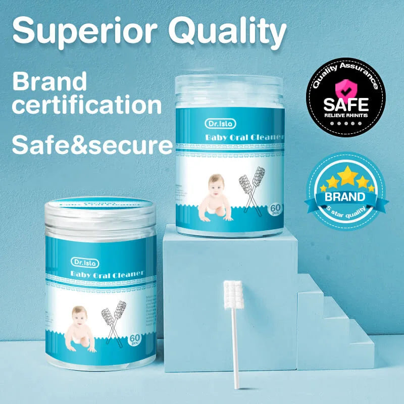 MAMIJOY 30/60pcs Disposable Baby Oral Cleaning Sticks