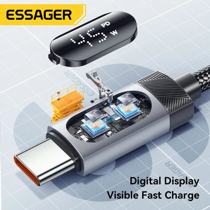 Essager 108W Car Charger USB-C & USB-A Ports