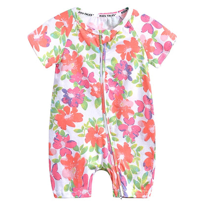 Kids Tales Sunshine Stories Cotton-Blend Printed Romper
