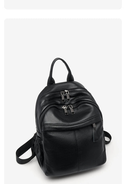 ZOOLER First Layer Genuine Leather Women Leather Backpack Black Travel Computer School Bags College Girl Hot#SC1728