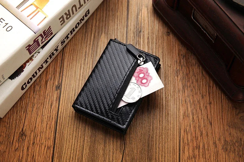 Airtag Wallet Rfid Credit Card Holder Luxury Men Women Bank Cardholder Case Wallet Money Bag Purse For Apple Air Tag Tracker