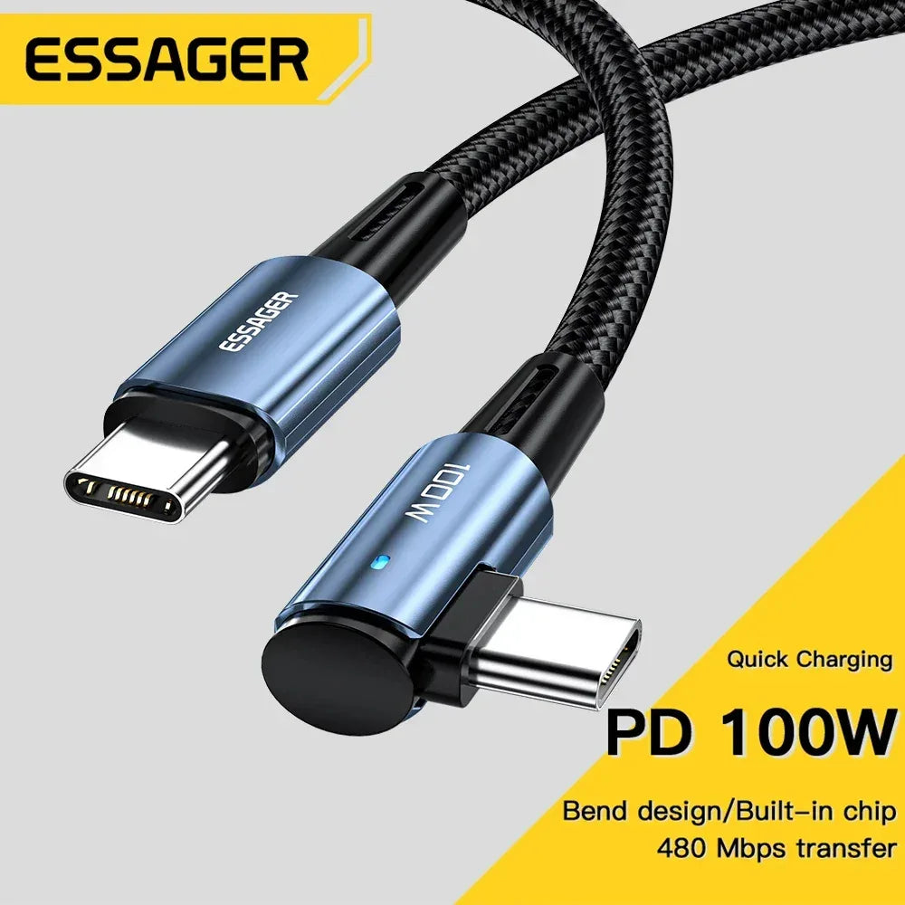 Essager 100W USB Type C to USB C Cable - ShopHub