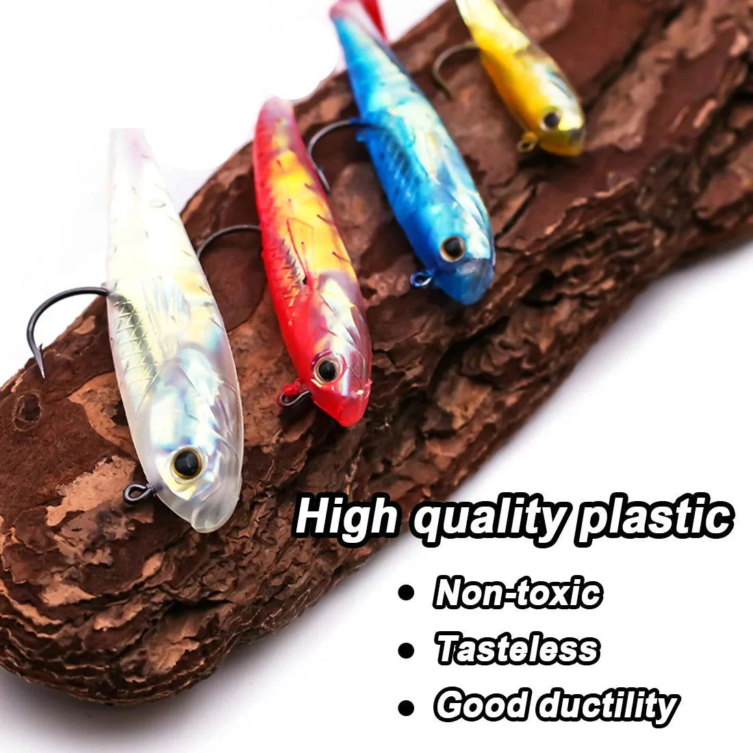 Soft Fishing Lures with Lead Head Jigs – Bass & Trout (Several quantities and colours available) Habicare