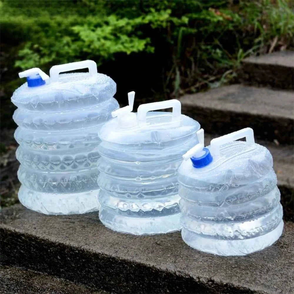 Portable Foldable Water Bag 5/10/15L, Kitchen Tools & Accessories, Collapsible Outdoor Container for Camping, Hiking, Picnic