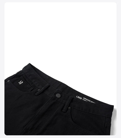 SIMWOOD 2026 Spring New Loose Relax 11.3oz Washed Vintage Jeans Men Plus Size Denim Trousers