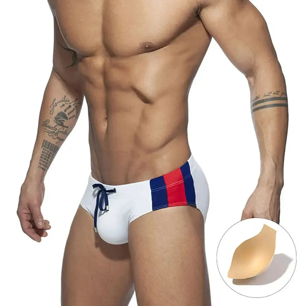 UXH Men's Low Waist Swim Briefs - ShopHub