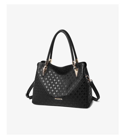 FOXER Lady's Handbag Genuine Leather 2026 Elegant Female Shoulder Bag Luxury Design Crossbody Bag Diamond Embossing Commute Work