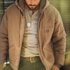 MADEN Hooded Canvas Jacket | Sherpa-Style Lining