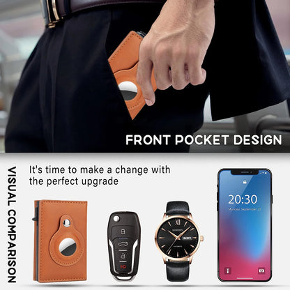Rfid Carbon Fibe Airtag Wallets