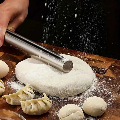 Stainless Steel Rolling Pin for Baking, Hollow Lightweight Dough Roller for Cookies Pie Dumpling Pizza, 3 Sizes