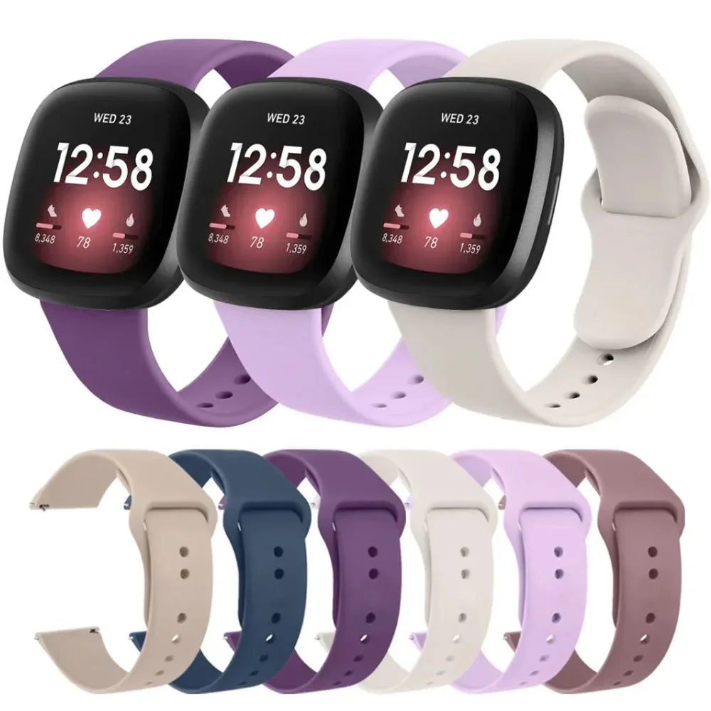 Flexible Silicone Wristband for the Fitbit Versa 3 (available in 17 colours) Habicare