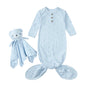 Kids Tales Little Nest Cotton-Blend Knotted Baby Gown