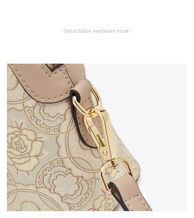 FOXER Chinese Style Embroidery Women Shoulder Underarm Bag