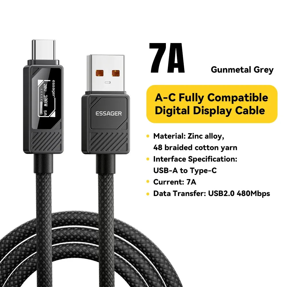 Essager 100W Type C to C Cable - ShopHub