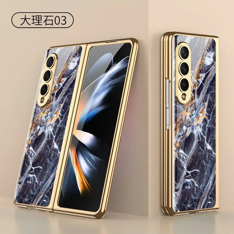GKK Luxury Plating Frame Case for Galaxy Z Fold 3,4 & 5 - ShopHub