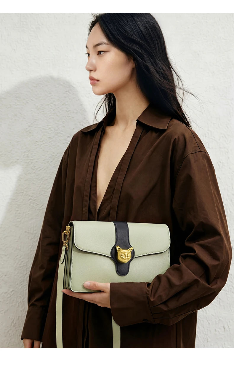BAFELLI Full-Leather Square Shoulder Bag