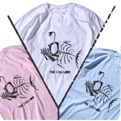 Bonefish Skull Deep Sea Fish Skeleton Funny Fisherman men T-Shirt Cotton O-Neck Short Sleeve Men T Shirt Oversize Streetwear