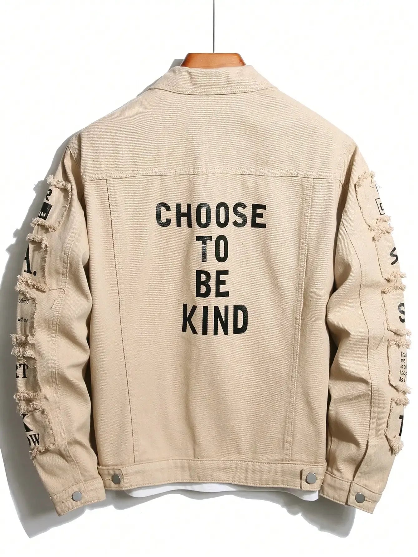 Men's Y2K Denim Jackets Featuring Stylish Patches - ShopHub