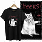 COOLMIND Black Cat Graphic T-Shirt | Women's 50-Design