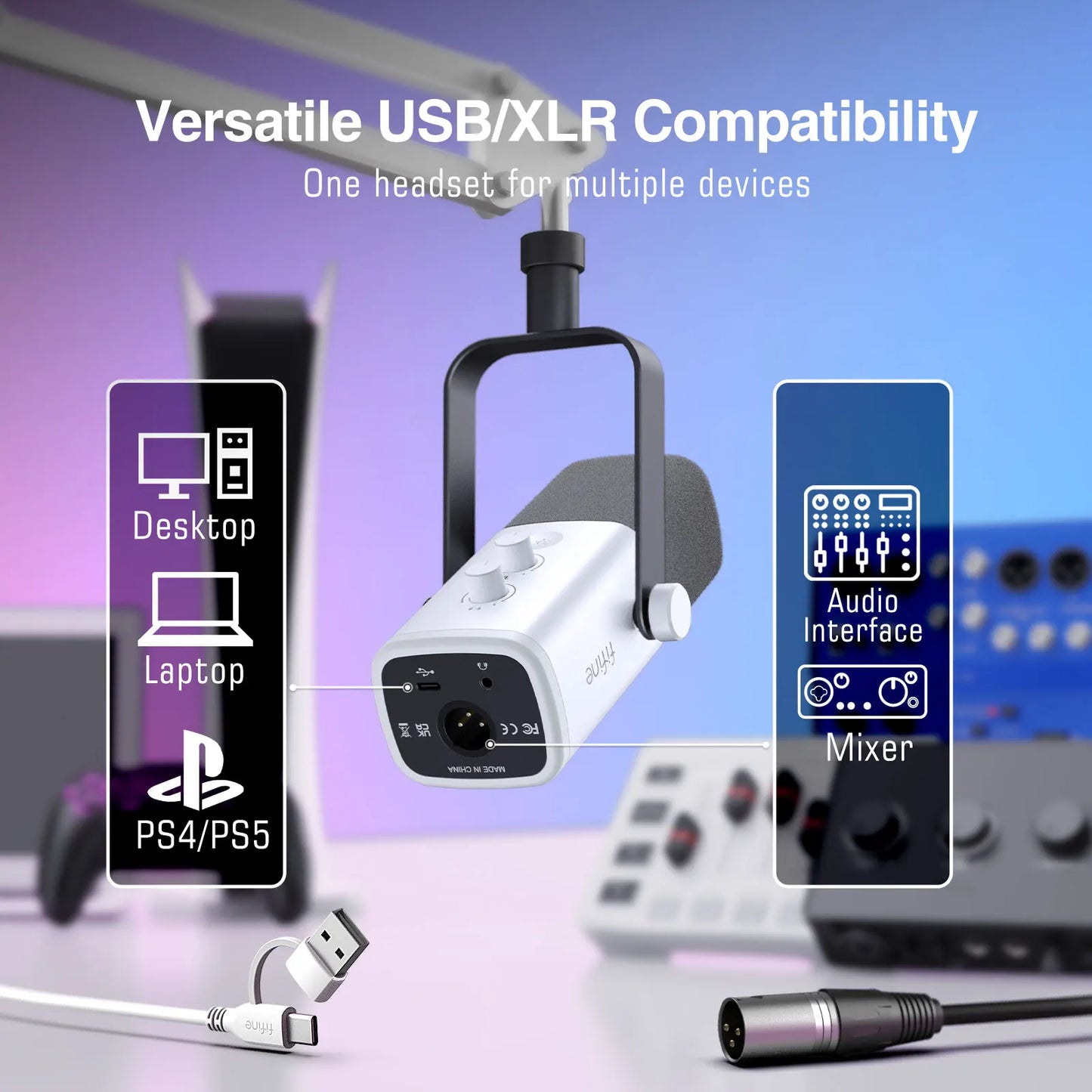 FIFINE USB/XLR Gaming Microphone Kit: Elevate Your Streaming Experience