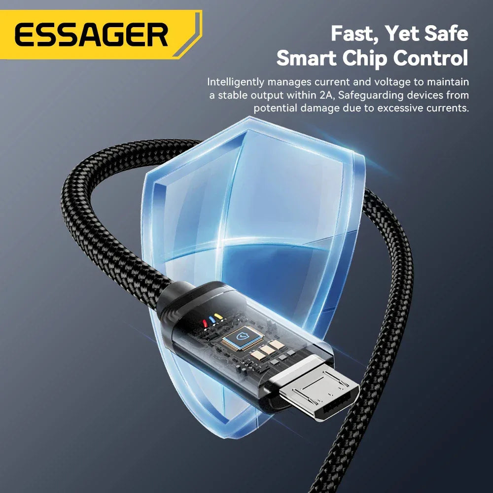 Essager 2 in 1 USB Type C Micro Cable - ShopHub