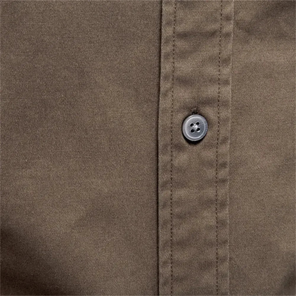 AIOPESON Business Cotton Pocket Shirts - ShopHub