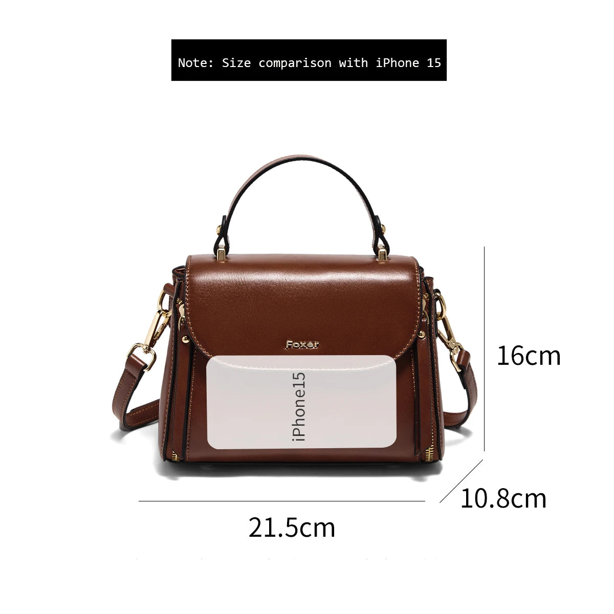 FOXER Brand Retro Women's Handbag