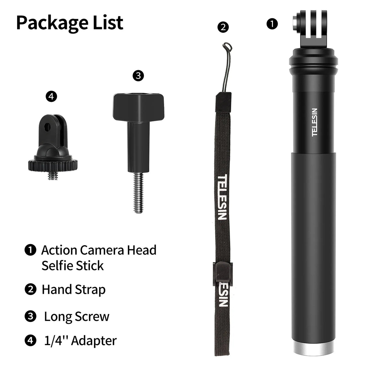 TELESIN 0.9M Aluminum Alloy Selfie Stick – Extend Your Perspective